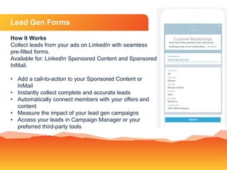 Matched Audiences
Website Retargeting
Re-engage your website visitors using the
LinkedIn Insight Tag. Website retargeting
...
