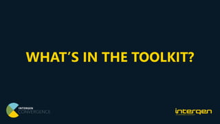 WHAT’S IN THE TOOLKIT?
 