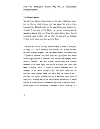 Intergenerational Ministry | PDF