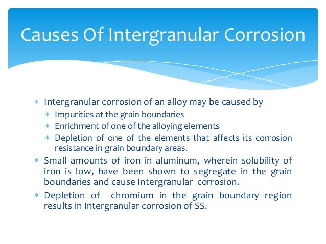 intergranular corrosion