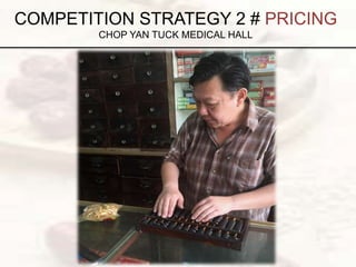 COMPETITION STRATEGY 2 # PRICING
CHOP YAN TUCK MEDICAL HALL
 