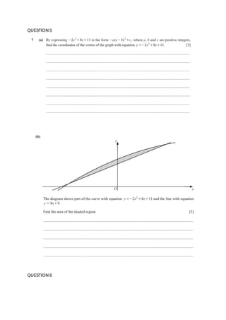 QUESTION 5
QUESTION 6
 