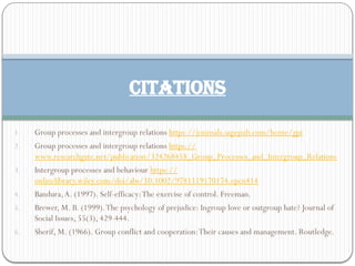 Intergroup Processes And Theories Of Social Learning Pptx