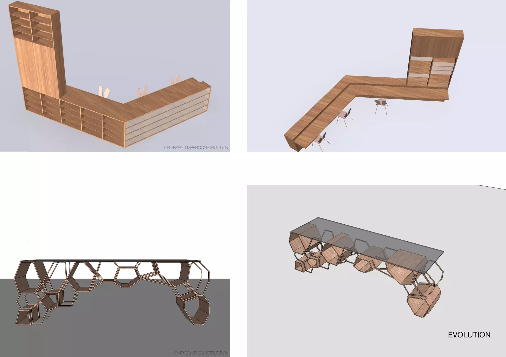 ORDINARY TIMBERCONSTRUCTION
EVOLUTION
HONEYCOMB CONSTRUCTION