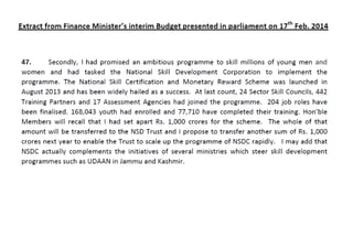 Finance Minister, P.Chidambaram’s interim budget presentation
