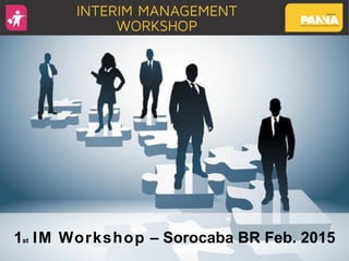 1st IM Workshop – Sorocaba BR Feb. 2015
 