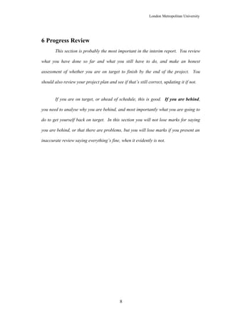 Interim report template | PDF