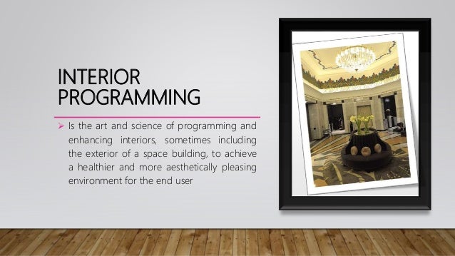 Interior Programming and Space Planning