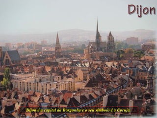 Dijon é a capital da Borgonha e o seu símbolo é a Coruja. 