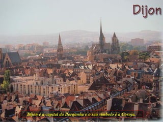 Dijon é a capital da Borgonha e o seu símbolo é a Coruja. 