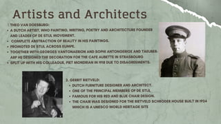 1.
Artists and Architects
 