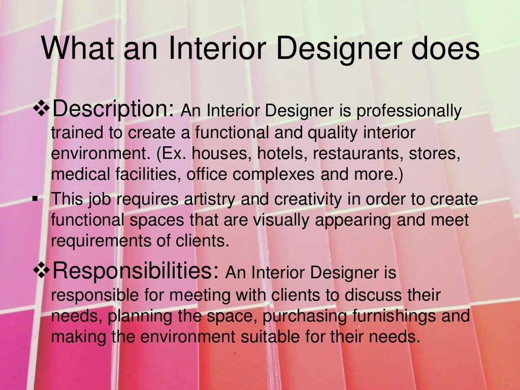 the role of an interior designer        <h3 class=