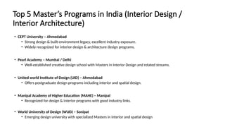 Interior Design Career Guide for B.Arch Graduates | Masters, Career ...