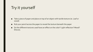 Interior design Module 1: elements of design | PPTX