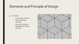 structures as patterns and textures: the elements of... Interior design Module 1: elements of design | PPTX