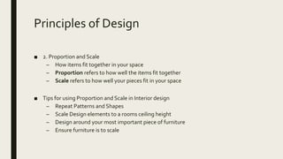 Interior design Module 1: elements of design | PPTX