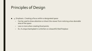 Interior design Module 1: elements of design | PPTX