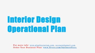 Interior design business plan | PPTX