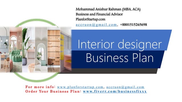 interior design business plan ppt