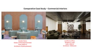 Comparative Case Study of Residential and Commercial Interior Designs | PDF