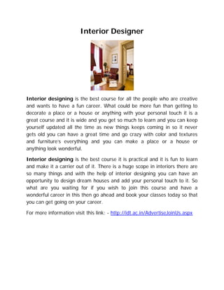 Interior designer | PDF