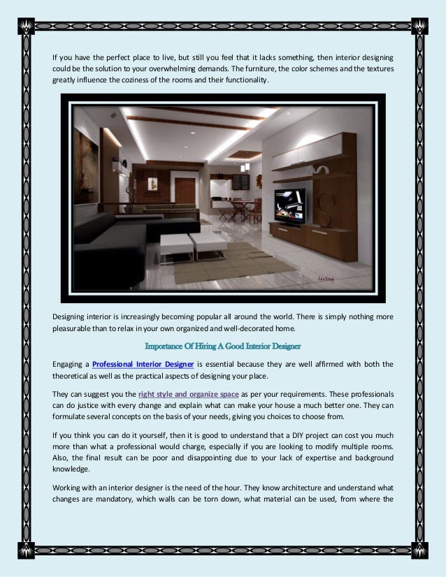 Interior Designers In Faridabad Help To Make Your House A Home