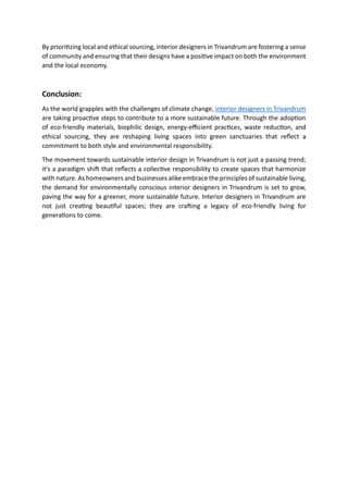 Interior Designers in Trivandrum | PDF