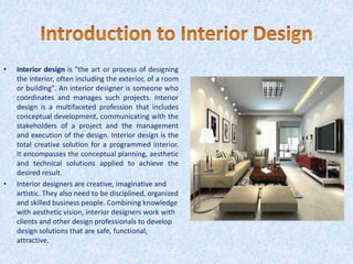 Interior designing course at nifd | PPTX