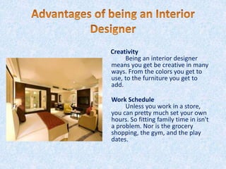 Interior designing course | PPTX