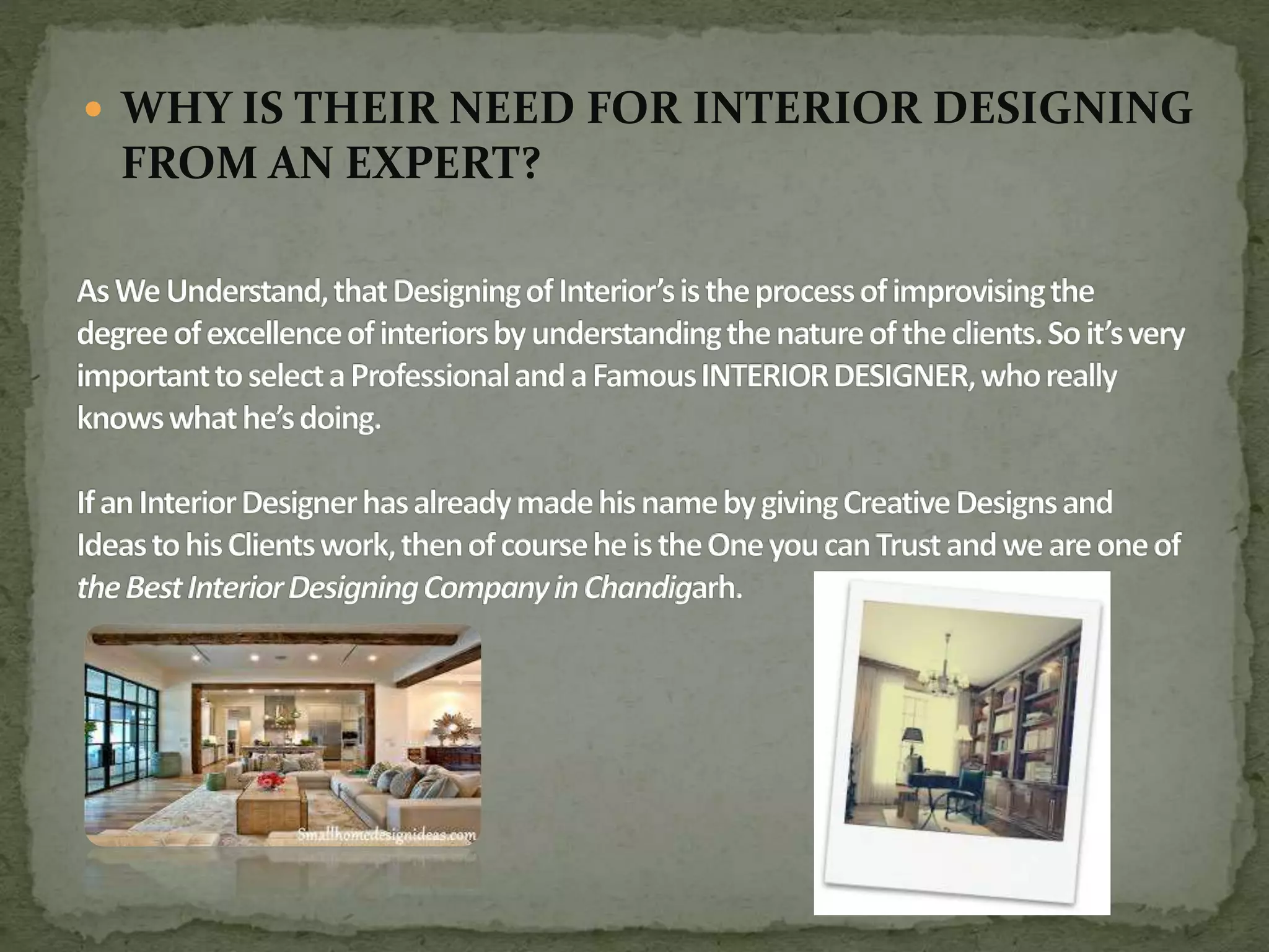 Interior designing ppt | PPTX
