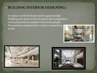 Interior designing ppt | PPTX