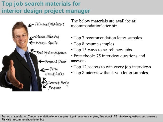 project manager recommendation sample