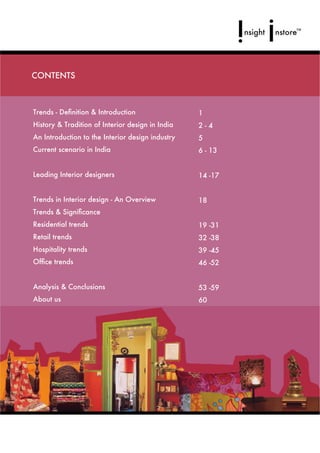 Interior Design Trends in India - A Preview | PDF