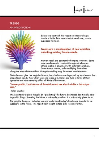 Interior Design Trends in India - A Preview | PDF