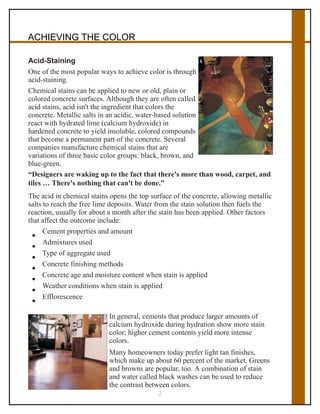 Interior Concrete Finishes | PDF