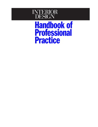 Handbook of
Professional
Practice
 