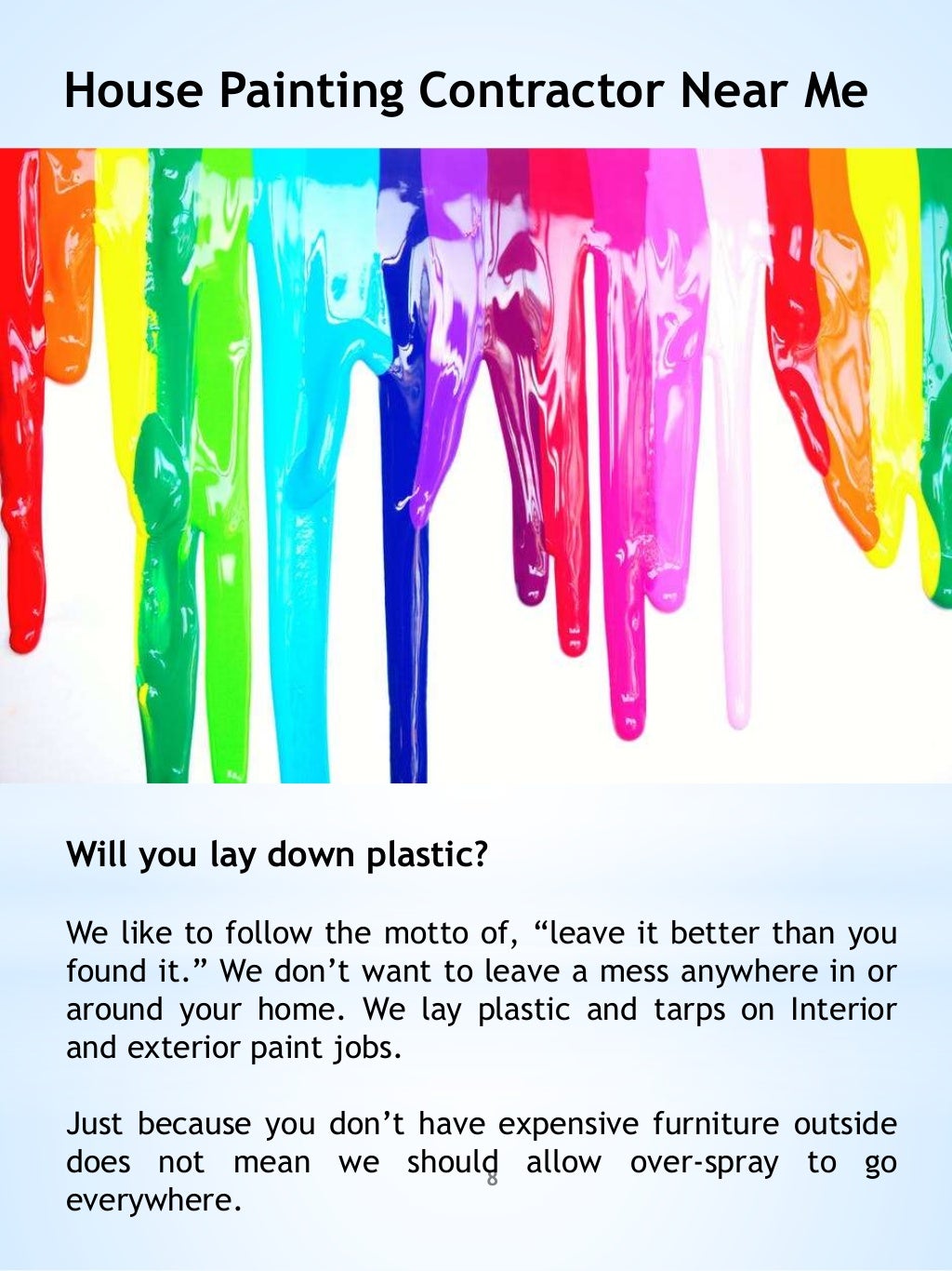 Interior house painters near me