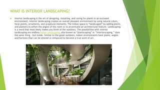 Interior landscape | PPT