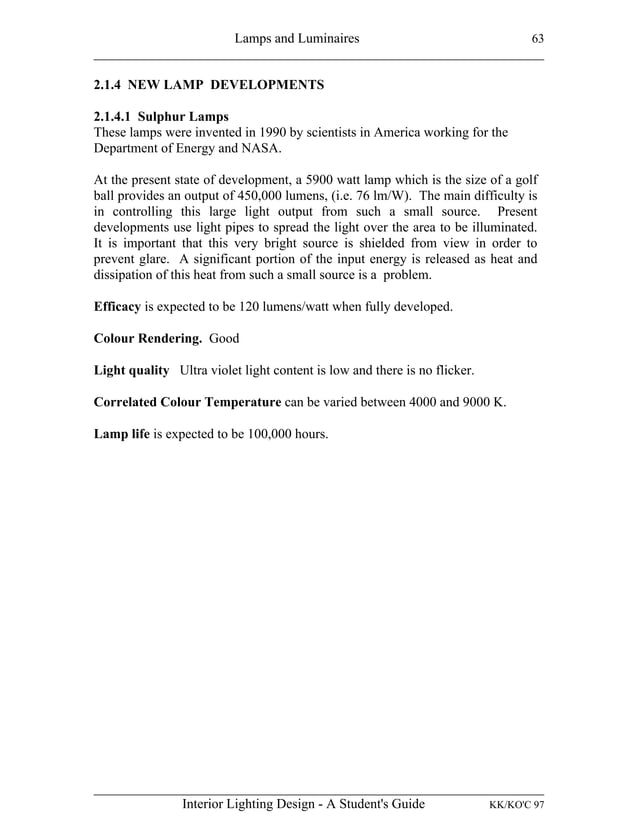 INTERIOR LIGHTING DESIGN A STUDENT'S GUIDE