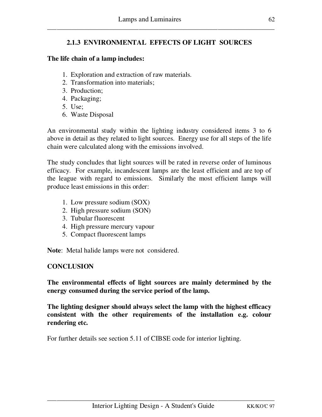 INTERIOR LIGHTING DESIGN A STUDENT'S GUIDE