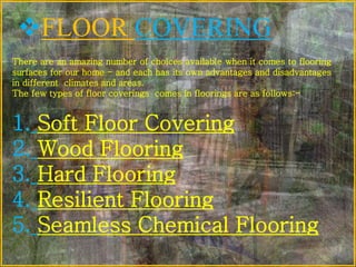 Interior materials | PPTX