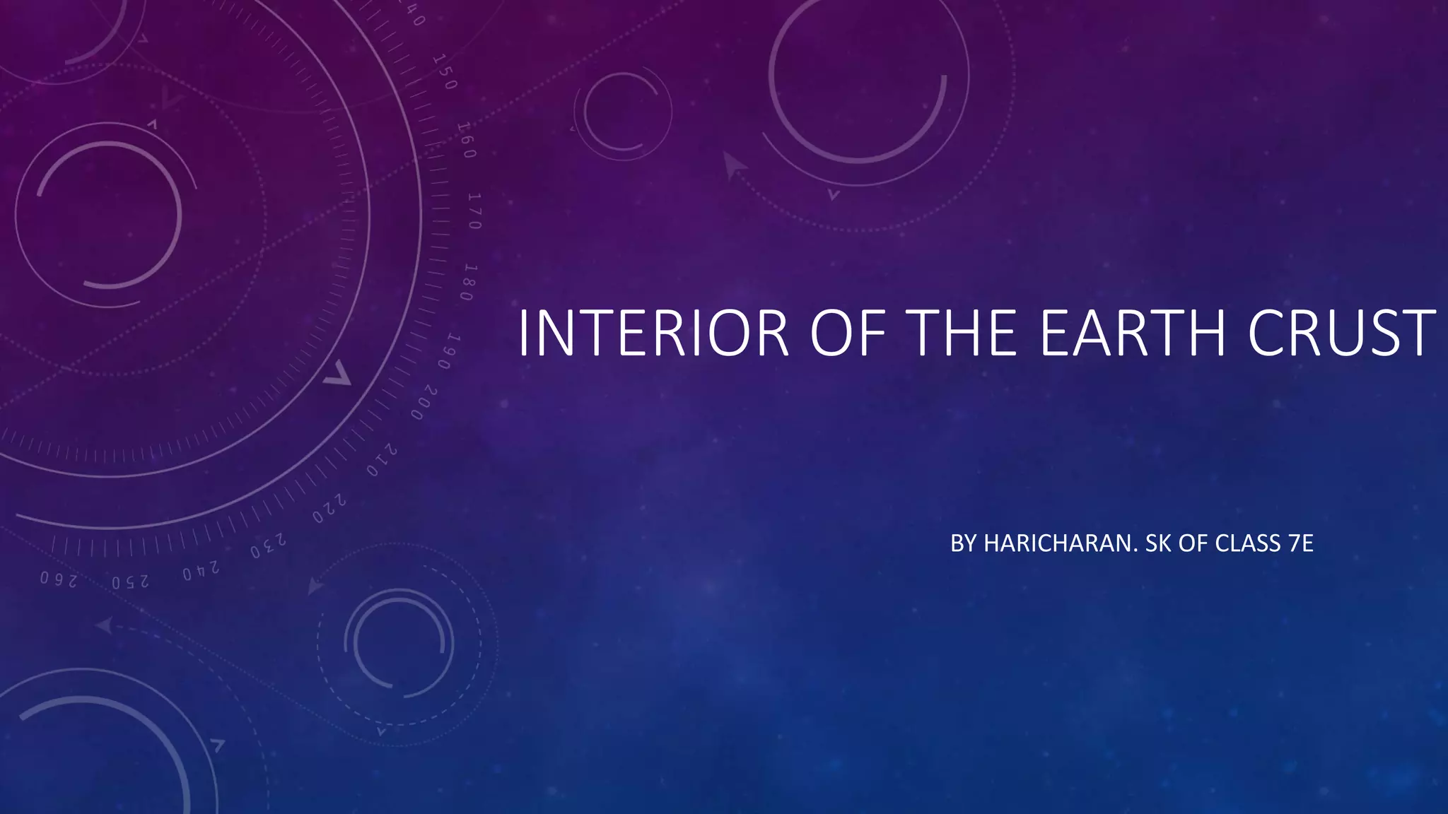 Interior of earth | PPT