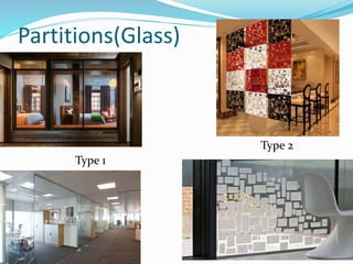Partitions(Glass)
Type 2
Type 1
 