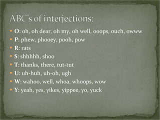 Looky Interjections | PPT