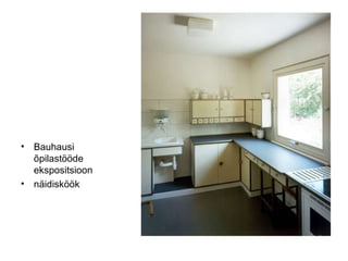 Bauhausi õpilastööde ekspositsioon näidisköök 