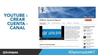 #FormaciónEBusiness 
YOUTUBE : 
CREAR 
CUENTA - 
CANAL 
 