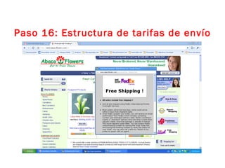Paso 16: Estructura de tarifas de envío 