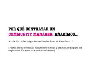 Community Manager ¿por qué contratar uno? por Elena Benito Ruiz 