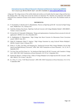 Interleaved Boost Converter with Cumulative Voltage Unit | PDF
