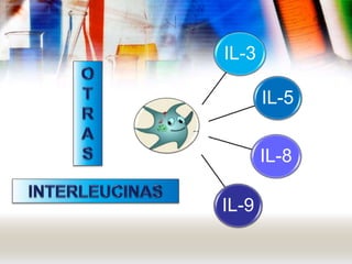 IL-3
IL-5
IL-8
IL-9
 
